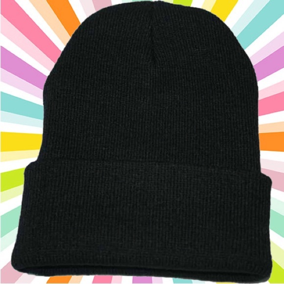 House Of Adornments Other - Black Beanie Took Winter Hat New Ski Hat Snow Hat